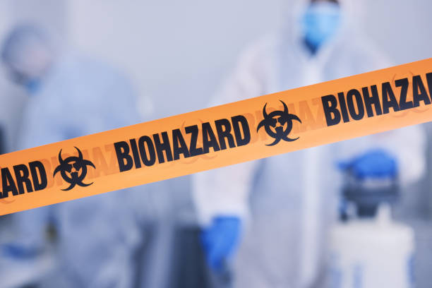 Professional Biohazard Cleanup technician working in Sumterville, FL
